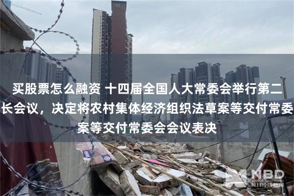 买股票怎么融资 十四届全国人大常委会举行第二十八次委员长会议，决定将农村集体经济组织法草案等交付常委会会议表决