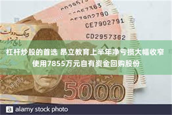 杠杆炒股的首选 昂立教育上半年净亏损大幅收窄 使用7855万元自有资金回购股份