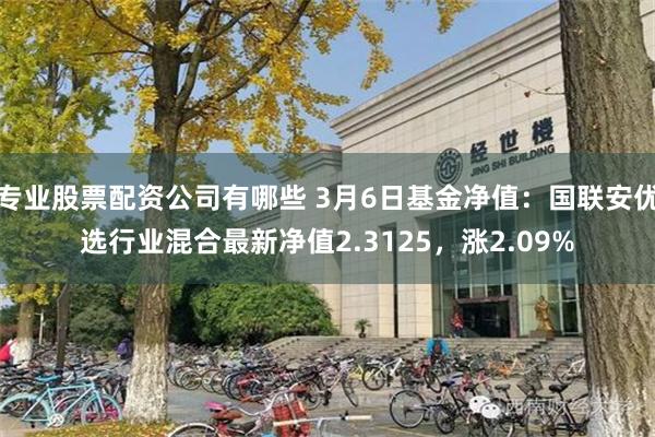 专业股票配资公司有哪些 3月6日基金净值：国联安优选行业混合最新净值2.3125，涨2.09%